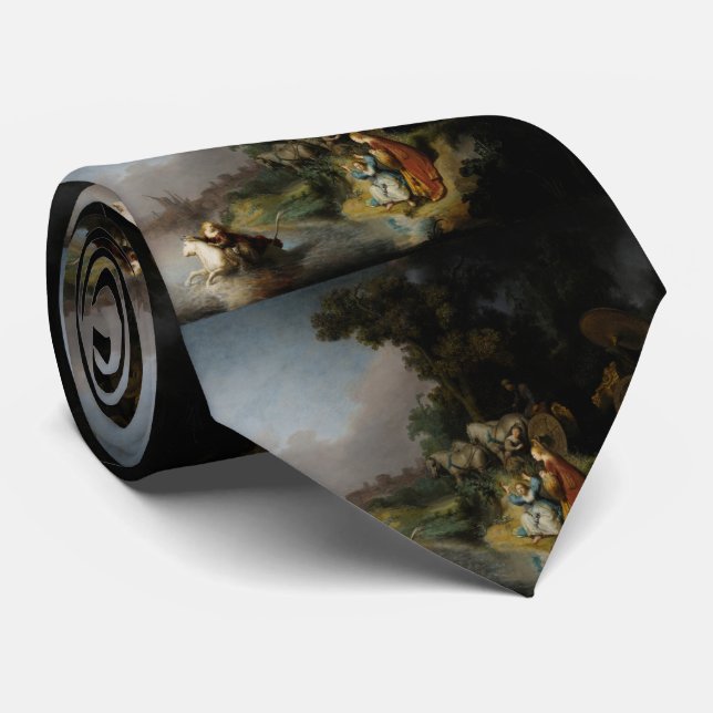 Abduction of Europa by Rembrandt Neck Tie (Rolled)