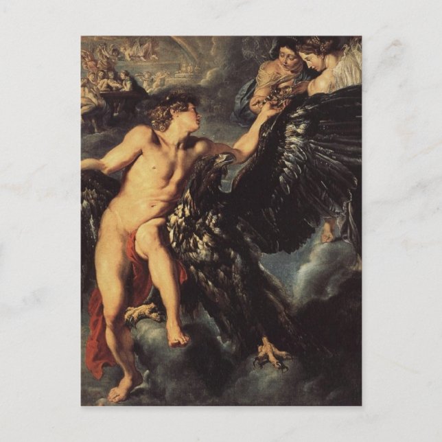 Abduction of Ganymed - Rubens Postcard (Front)