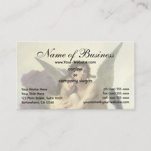 Customizable Abduction (Ravishment) of Psyche by Bouguereau Business Cards