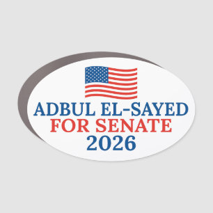 Abdul El-Sayed for Senate Michigan 2026 Election Car Magnet