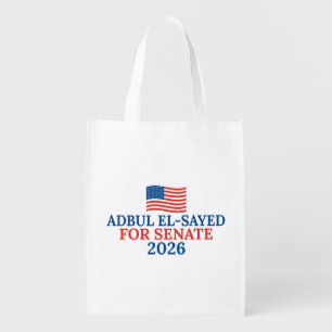 Abdul El-Sayed for Senate Michigan 2026 Election Grocery Bag