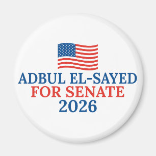 Abdul El-Sayed for Senate Michigan 2026 Election Magnet