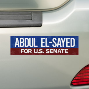 Abdul El-Sayed for U.S. Senate Bumper Sticker