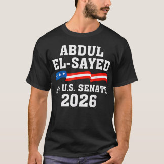 Abdul El-Sayed For US Senator From Michigan In T-Shirt