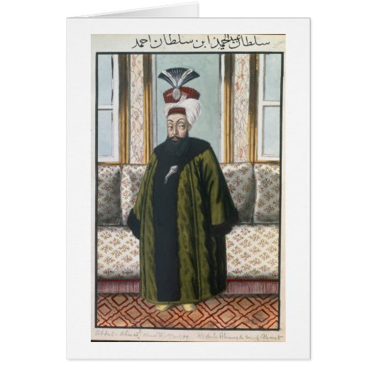 Abdul Hamid I (1725-89) Sultan 1774-89, from 'A Se Cards (Front)