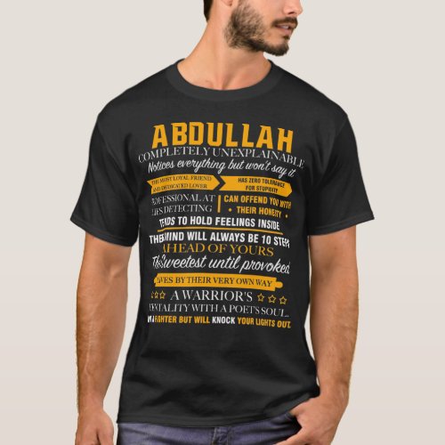ABDULLAH completely unexplainable T_Shirt