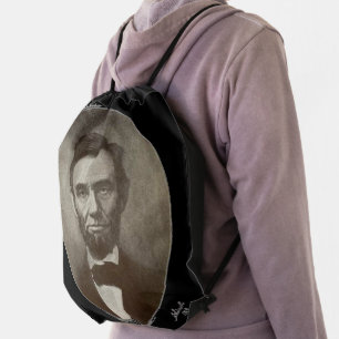 Abe Abraham Lincoln American Republican President Drawstring Bag