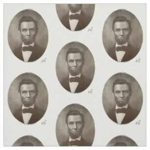 Abe Abraham Lincoln American Republican President Fabric