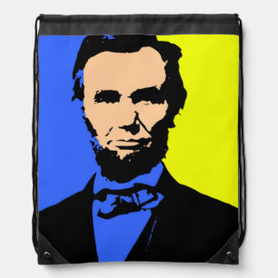 ABE LINCOLN 2 DRAWSTRING BAG