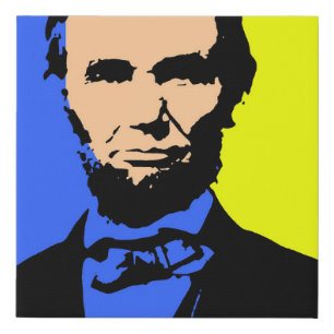 ABE LINCOLN 2 FAUX CANVAS PRINT