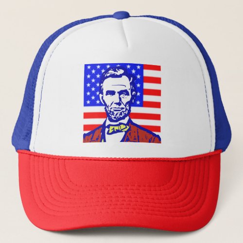 ABE LINCOLN 3  TRUCKER HAT