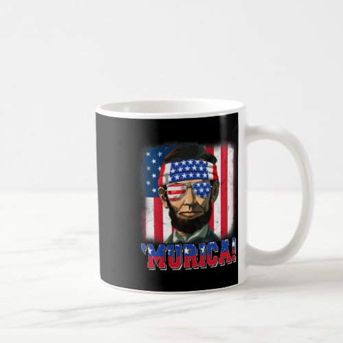 Abe Lincoln 4th Of July Murica Patriotic Men Boy K Coffee Mug