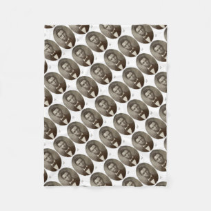 Abe Lincoln American President Vintage Portrait US Fleece Blanket