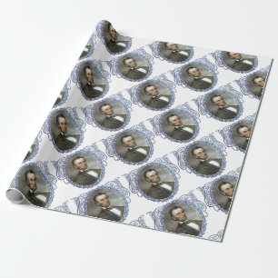Abe Lincoln American President Vintage Portrait US Wrapping Paper
