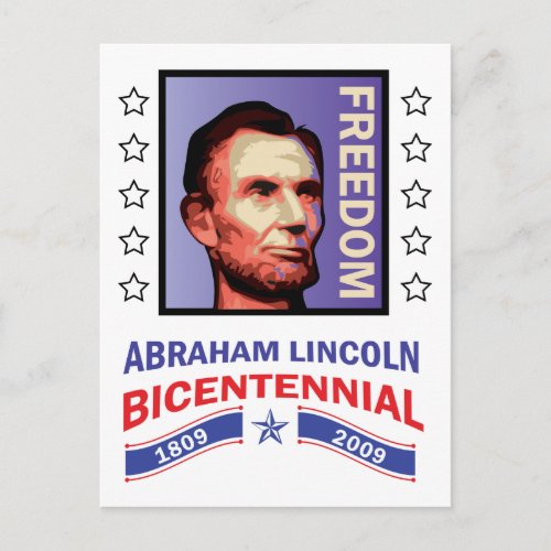 Abe Lincoln _ Bicentennial Seal Postcard