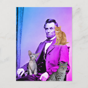 ABE LINCOLN CAT LOVER POSTCARDS