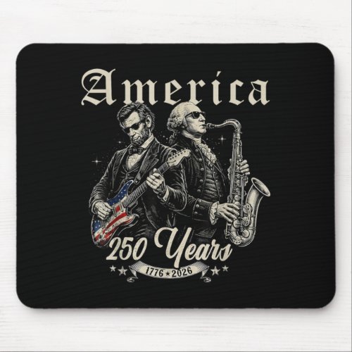 Abe Lincoln Founding Father Playing Guitar Mouse Pad