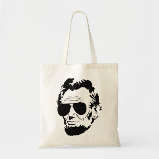 Abe Lincoln Funny Abraham Lincoln Portrait with Su Tote Bag