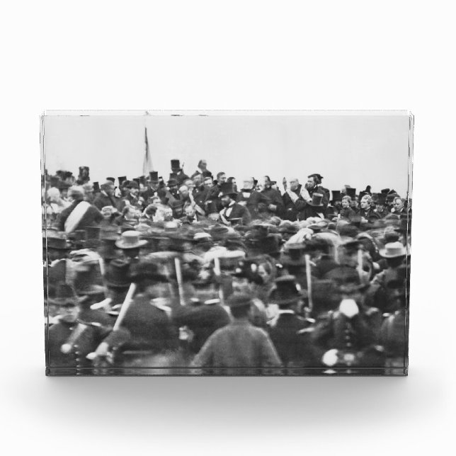 Abe Lincoln Gettysburg Address: End of Civil War Acrylic Award (Front)