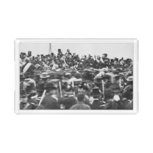 Abe Lincoln Gettysburg Address: End of Civil War Acrylic Tray