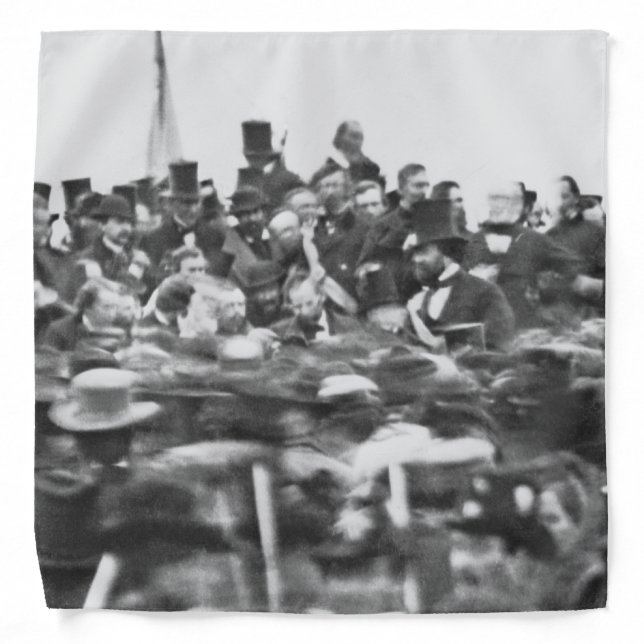 Abe Lincoln Gettysburg Address: End of Civil War Bandana (Front)