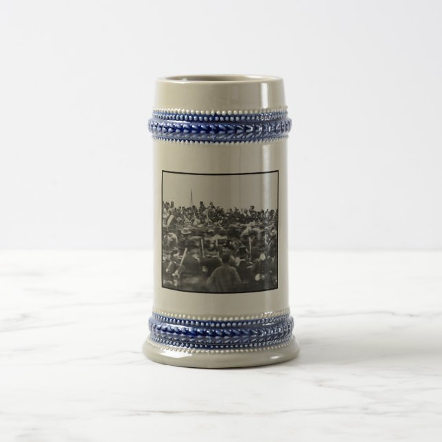 Abe Lincoln Gettysburg Address: End of Civil War Beer Stein (Center)
