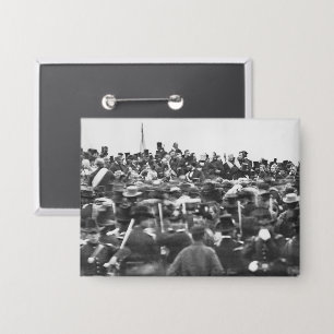 Abe Lincoln Gettysburg Address: End of Civil War Button