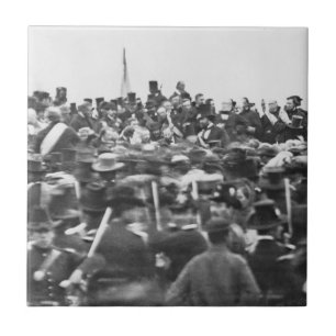 Abe Lincoln Gettysburg Address: End of Civil War Ceramic Tile
