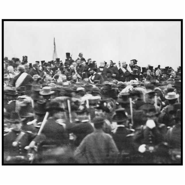 Abe Lincoln Gettysburg Address: End of Civil War Cutout (Front)