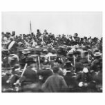 Abe Lincoln Gettysburg Address: End of Civil War Cutout<br><div class="desc">Abraham Lincoln was an American statesman and lawyer who served as the 16th president of the United States from March 1861 until his assassination in April 1865. Lincoln led the nation through the American Civil War, its bloodiest war and its greatest moral, constitutional, and political crisis. At the end of...</div>