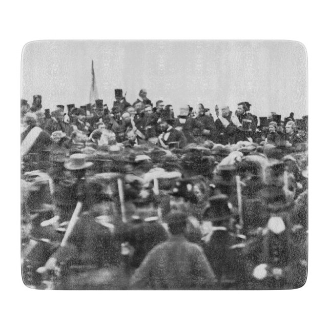 Abe Lincoln Gettysburg Address: End of Civil War Cutting Board (Front)