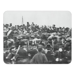 Abe Lincoln Gettysburg Address: End of Civil War Door Sign