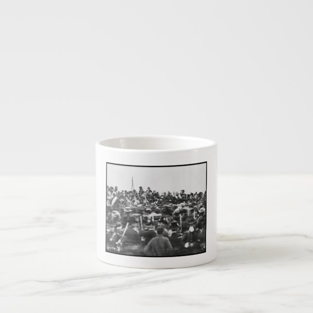 Abe Lincoln Gettysburg Address: End of Civil War Espresso Cup (Front)