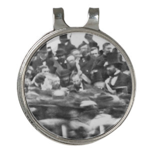 Abe Lincoln Gettysburg Address: End of Civil War Golf Hat Clip