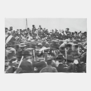 Abe Lincoln Gettysburg Address: End of Civil War Kitchen Towel
