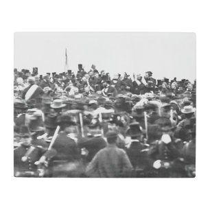 Abe Lincoln Gettysburg Address: End of Civil War Metal Print