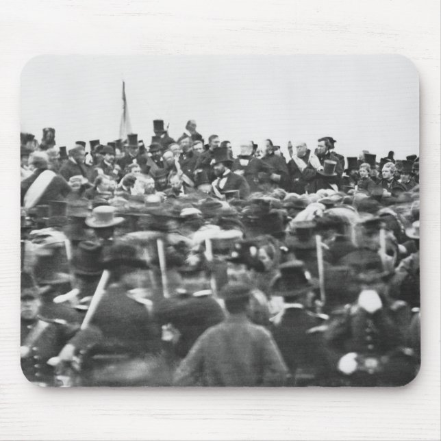 Abe Lincoln Gettysburg Address: End of Civil War Mouse Pad (Front)