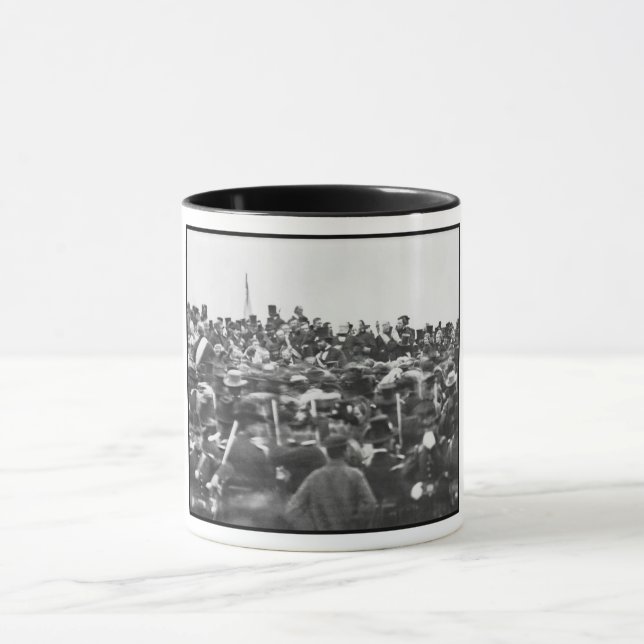 Abe Lincoln Gettysburg Address: End of Civil War Mug (Center)
