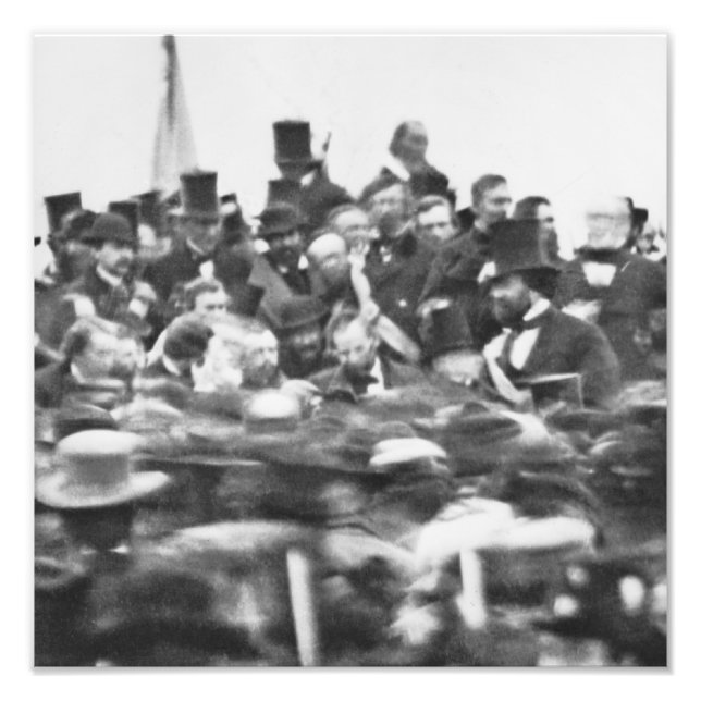 Abe Lincoln Gettysburg Address: End of Civil War Photo Print (Front)