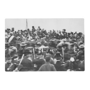 Abe Lincoln Gettysburg Address: End of Civil War Placemat