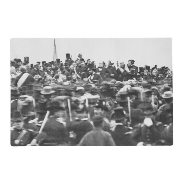 Abe Lincoln Gettysburg Address: End of Civil War Placemat (Front)