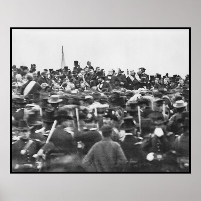 Abe Lincoln Gettysburg Address: End of Civil War Poster (Front)