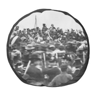 Abe Lincoln Gettysburg Address: End of Civil War Pouf