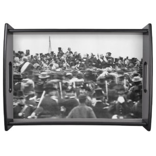 Abe Lincoln Gettysburg Address: End of Civil War Serving Tray