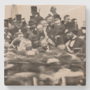 Abe Lincoln Gettysburg Address: End of Civil War Stone Coaster