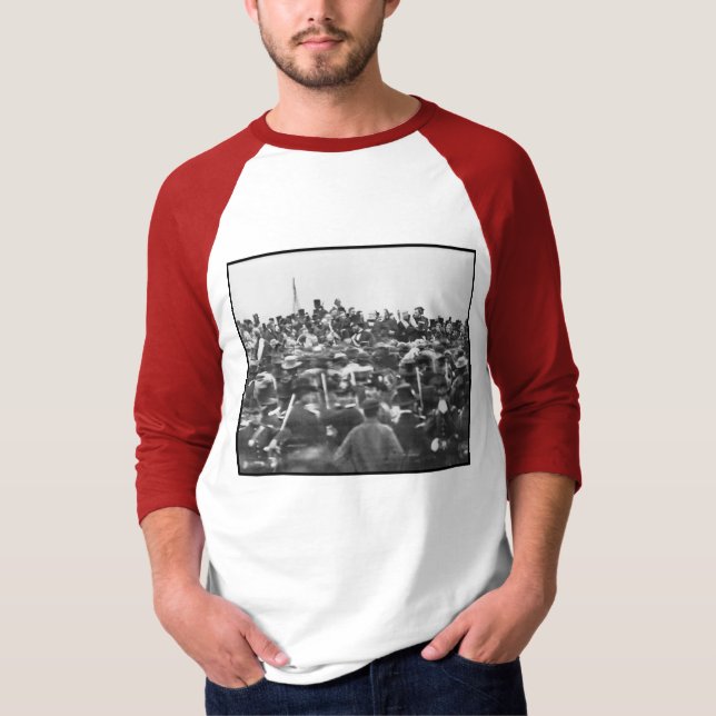 Abe Lincoln Gettysburg Address: End of Civil War T-Shirt (Front)