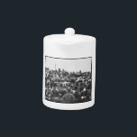 Abe Lincoln Gettysburg Address: End of Civil War Teapot<br><div class="desc">Abraham Lincoln was an American statesman and lawyer who served as the 16th president of the United States from March 1861 until his assassination in April 1865. Lincoln led the nation through the American Civil War, its bloodiest war and its greatest moral, constitutional, and political crisis. At the end of...</div>