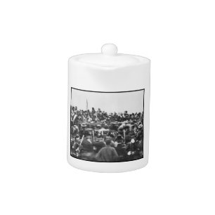Abe Lincoln Gettysburg Address: End of Civil War Teapot