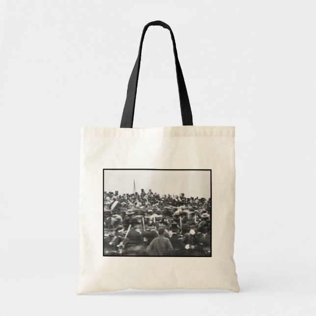 Abe Lincoln Gettysburg Address: End of Civil War Tote Bag (Front)