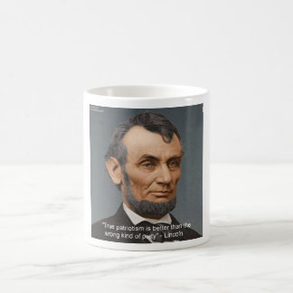 Abe Lincoln & Patriotic Quote Coffee Mug